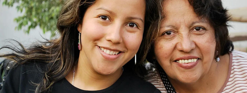 Image of Latina Mom and Daughter