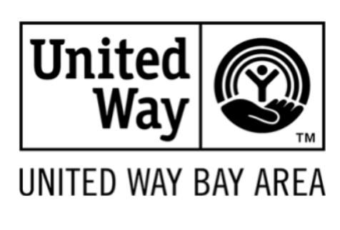 United Way Bay Area black white background logo