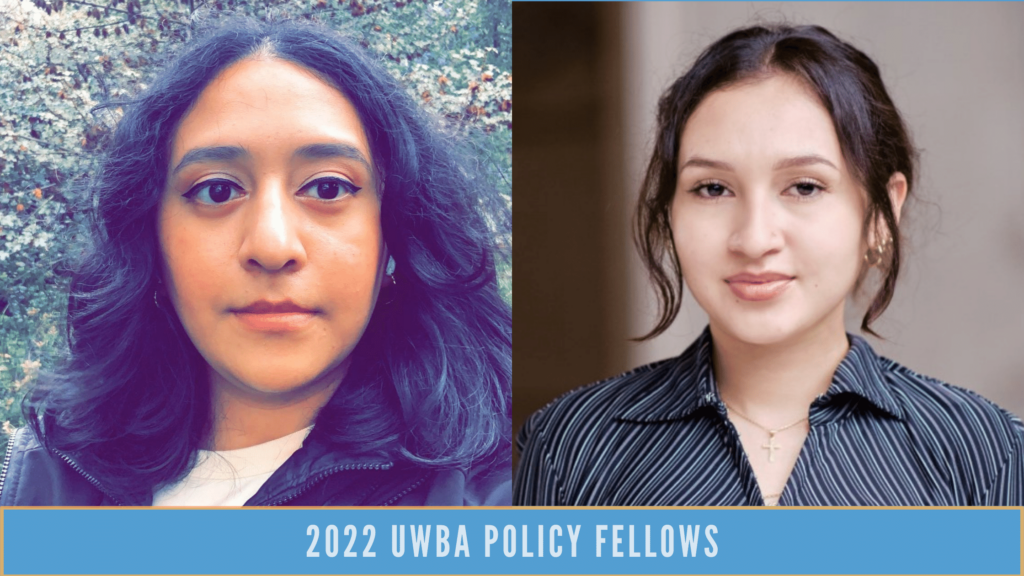 Two UWBA Policy Fellows