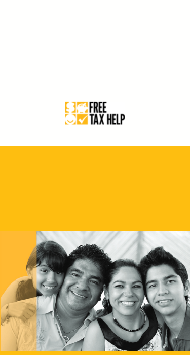 Free Tax Help Latinx Family Hero Banner Mater 2023 English Mobile v2