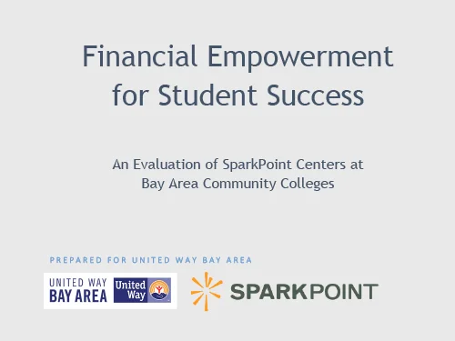 The cover of a report with the words 'Financial Empowerment for Student Success'.