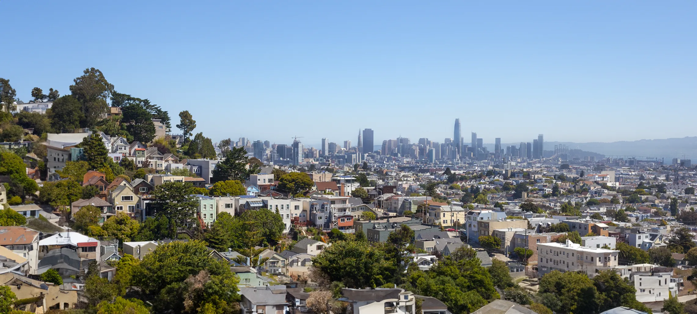 The skyline of San Francisco.